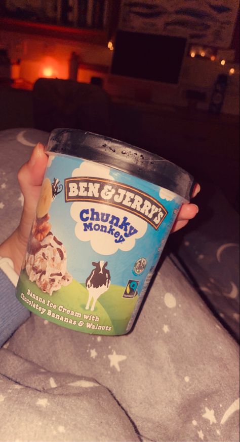 food ben&jerrys aesthetic ice cream chunky monkey delicious snack cozy happy Ben And Jerrys Ice Cream Aesthetic, Ben Jerrys Ice Cream, Aesthetic Ice Cream, Chunky Monkey Ice Cream, Ice Cream Aesthetic, Lauren Asher, Monkey And Banana, Banana Walnut, Chunky Monkey