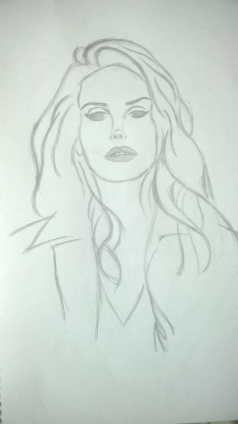 Lana Del Rey Lana Del Rey Sketch Pencil, Lana Del Ray, Pencil Art Drawings, Sketches Easy, Drawing Lessons, Pencil Sketch, Pencil Art, Art Class, Art Classes