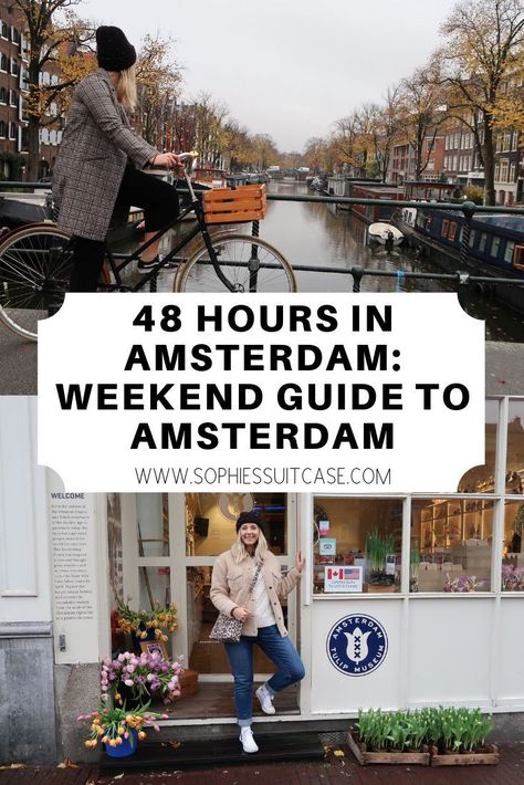 I have just returned from a weekend in Amsterdam and I was in awe of this magnificent city. Over the last few years I have visited Amsterdam four times, and it's quickly become my favourite city in Europe. Here is my guide to spending 48 hours in Amsterdam #amsterdam #holland #visitholland #iamsterdam Amsterdam Weekend, Amsterdam Winter, City In Europe, Autumn Ootd, Amsterdam Red Light District, Winter Fashion Trends, Amsterdam Fashion, Amsterdam Holland, Visit Amsterdam