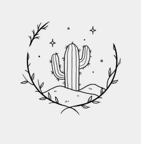 Desert Tattoo, Arizona Tattoo, Minimal Tattoo Ideas, Optical Illusion Tattoos, Illusion Tattoos, Country Tattoos, Optical Illusion Tattoo, Simple Tattoos For Guys, Cactus Tattoo