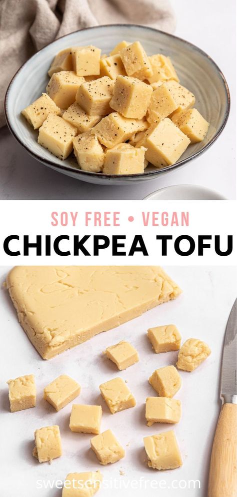 Hemp Seed Tofu, Homemade Tofu Recipes How To Make, Diy Tofu How To Make, No Soy Vegan Recipes, Soy Free Tofu Recipe, Vegan Soy Free Recipes, Chickpea Miso Recipe, Soy Free Vegan Recipes, How To Make Tofu At Home