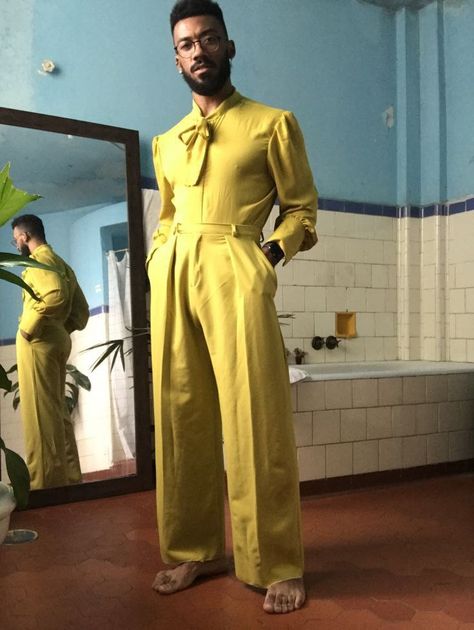 Genderless Formal Wear, Formal Queer Fashion, Gender Fluid Formal Wear, Unisex Formal Wear, Men Feminine Fashion, Queer Formal, Queer Formal Wear, Modern Suits Men, Gay Fashion Men