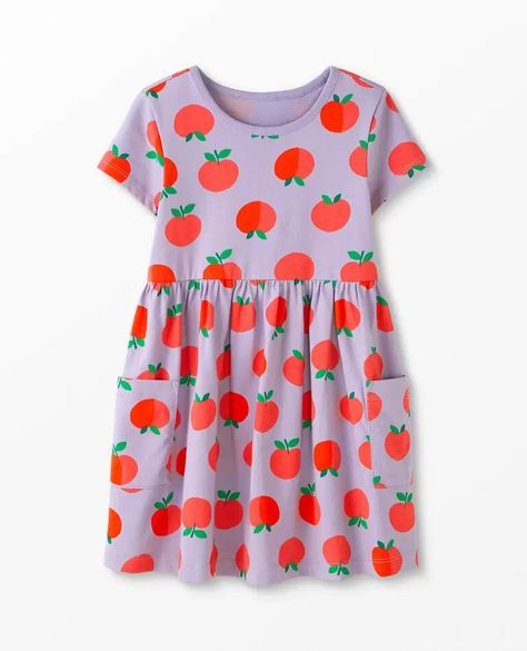 Print Pocket Dress | Hanna Andersson Best Pajamas, Carters Girl, Big Pockets, Gathered Skirt, Hanna Andersson, Summer Ready, Pocket Dress, Girl Clothes