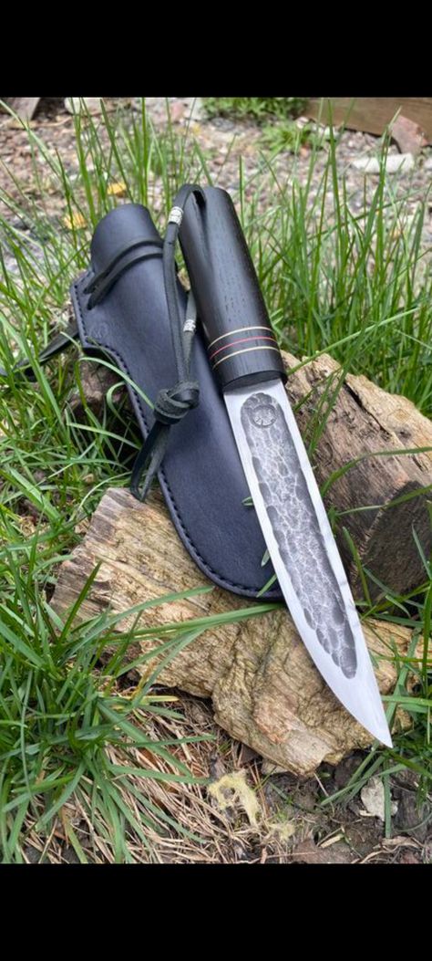 This is a large Yakut knife, handmade from the KazhanKnives forge... The blade is forged from D2 steel, hardened to 60 hardness units, polished to a mirror shine, and sharpened to a razor sharpness!  The length of the blade is 160mm (this is large)... The handle is made of bog oak, the insert is made of bronze and acrylic, there is a mosaic lanyard pin, and a leather lanyard... Also included is a high-quality cover made of vegetable tanned leather, with a free hanger for the belt, also handmade.  A good gift for your friend,brother or father.  Will become a faithful assistant when hunting, fishing or just relaxing in nature... Attention! All handmade items are considered final sale. No returns or exchanges available. Due to the uniqueness of the materials, the product may differ from what Relaxing In Nature, Villain Clothing, Leather Lanyard, D2 Steel, Forged Knife, Pinterest Ideas, Pocket Knives, Hunting Knife, Axes