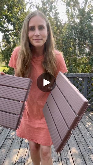 202K views · 507 reactions | If you have a patio or deck that needs a little love, then try thes deck tiles! It's an easy project that most anyone can do!!

#decking #decktiles #DeckInspiration #diyprojectideas | How We Do | How We Do · Original audio Renter Friendly Deck Ideas, Easy Diy Floating Deck, Teck Deck Ramps Diy, Diy Replace Deck Boards, Deck Redo, Wood Deck Tiles Lowe's, Flip House, Deck Decorating Ideas, Deck Tiles