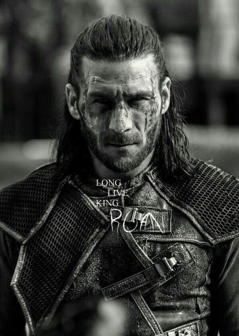 King Roan, Long Live, Long Hair, The 100, Black And White, Hair, White, Black