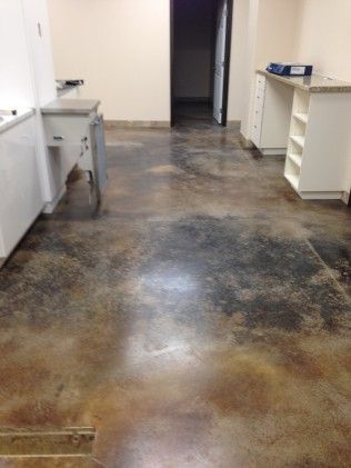 High Gloss Concrete Floors, Acid Concrete Floors, Farmhouse Concrete Floors, Stained Concrete Floors In House, Concrete Floors Farmhouse, Stained Concrete Floors Farmhouse, Acid Stain Concrete Floors, Concrete Floor Ideas, Stain Concrete Floors