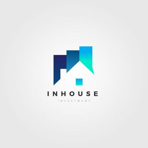 Property House Investment Company Business Logo Template House Investment, Investment Logo, Logomark Design, Logo Design App, Property Logo, Logo Branding Design, Construction Logo Design, Investment Company, House Logo Design