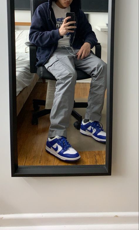 Blue Dunks Outfit Men, Kentucky Dunks Outfit, Blue Sneakers Outfit Men, Blue Shoes Outfit Men, Nike Dunk Style, Nike Dunks Outfit Men, Low Dunks Outfit, Blue Sneakers Outfit, Bf Fits