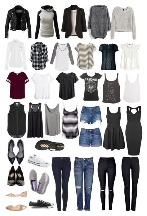 ❤️💛💚💙💜 Dark Academia Athleisure, Grunge Capsule Wardrobe Summer, Edgy Boho Capsule Wardrobe, Casual Edgy Capsule Wardrobe, Edgy Work Capsule Wardrobe, Capsule Wardrobe Casual Chic, Rocker Chic Capsule Wardrobe, Capsule Wardrobe Witchy, Edgy Wardrobe Capsule