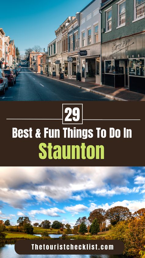 Would you like to explore Staunton, VA? This travel guide brings you top attractions, best activities, places to visit as well as best things to do in Staunton, Virginia. Plan your travel itinerary & bucket list now!. #staunton #virginia #thingstodoinstaunton #virginiatravel #usatrip #ustravel #travelusa #ustraveldestinations #travelamerica #vacationusa #americatravel Staunton Va, Staunton Virginia, Bristol Street, Costa Mesa California, Virginia Travel, Usa Travel Guide, Us Travel Destinations, Vacation Usa, Ghost Tour