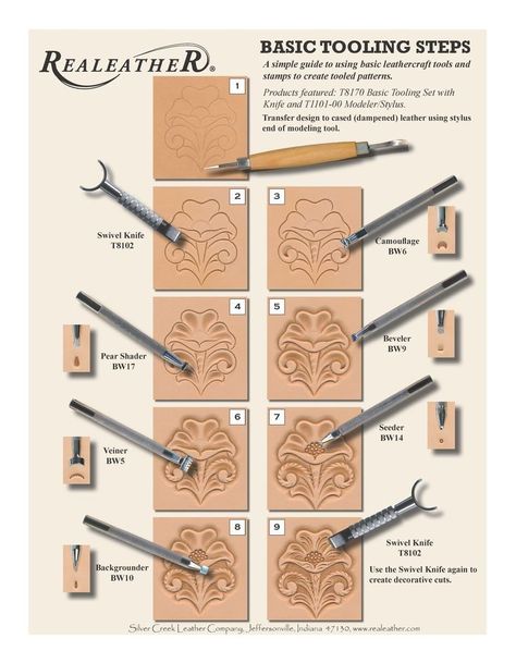 Leather Tooling Templates, Diy Leather Working, Leather Working Projects, Custom Leather Work, Leather Tutorial, Leather Stamping, Leather Working Patterns, Leather Working Tools, Diy Leather Projects