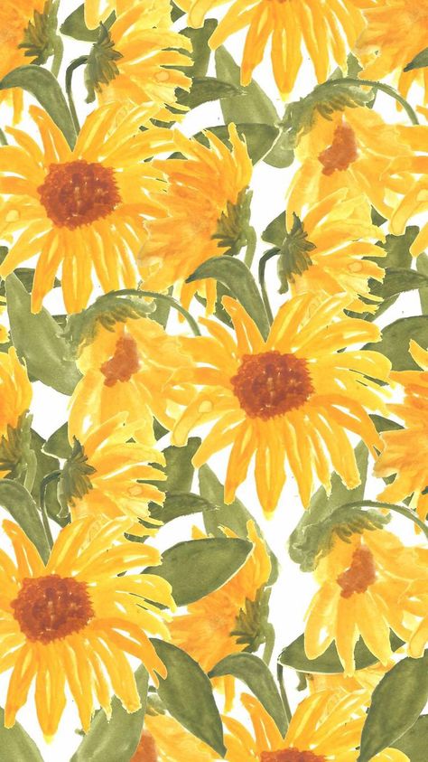 Sunflower wallpaper background papel de parede fundo de tela flowers Phone Wallpapers Tumblr, Scandinavian Pattern, Yellow Sunflowers, Sunflower Wallpaper, Broken Hearts, Yellow Wallpaper, Yellow Aesthetic, Mellow Yellow, Design Graphique