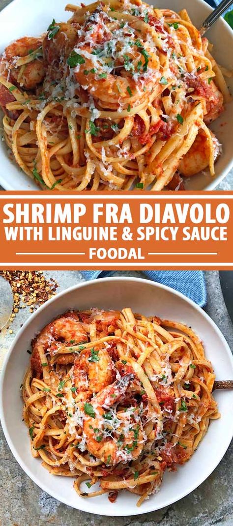 Shrimp Fra Diavolo, Italian Shrimp, Pasta And Sauce, Shrimp And Pasta, Fra Diavolo, Shrimp Linguine, Food Seafood, Seafood Pasta Recipes, Shrimp Recipes For Dinner