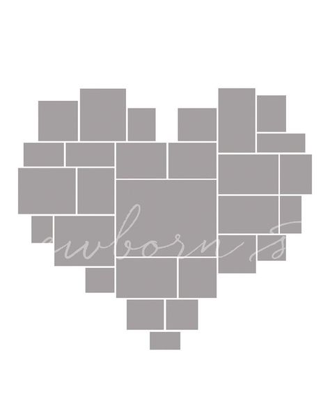 Heart Collage Template, Heart Picture Collage, Heart Photo Walls, Heart Photo Collage, Collage Des Photos, Collage Foto, Heart Collage, Picture Templates, Heart Template