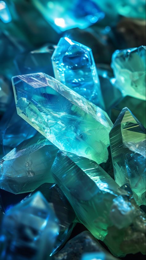 Gemstone Green Crystal Wallpaper, Gemstones Aesthetic, Gem Wallpaper, Crystal Wallpaper, Teal Crystals, Gemstone Background, Crystal Pictures, Colorful Rocks, Crystal Background