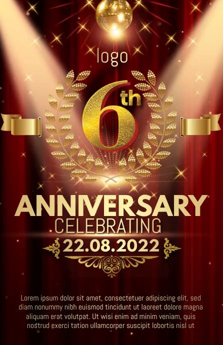 Customize this design with your video, photos and text. Easy to use online tools with thousands of stock photos, clipart and effects. Free downloads, great for printing and sharing online. Полстраницы широкого формата. Tags: 6th anniversary poster design, anniversary celebration, anniversary announcement instagram story, anniversary banner, anniversary video template, Event Flyers, Anniversary , Football Viewing Party Poster Restaurant Announcement Poster, Anniversary Poster Design Ideas, Announcement Instagram Story, Anniversary Poster Design, Football Viewing Party, Four Year Anniversary, Corporate Anniversary, Anniversary Video, Celebration Poster