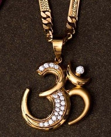 Om Pendant Gold For Women, God Pandent, Om Pendant For Men, Pendent Design, Rajasthani Bride, God Pendant, Rudraksha Bracelet, Simple Gold Earrings, Gold For Women