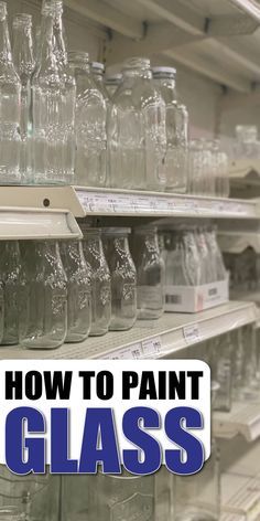 How To Paint Glass, Frosted Glass Paint, Painting Glass Jars, Painted Glass Bottles, Painting On Glass, Glass Painting Designs, Glass Bottle Diy, Diy Glass Bottle Crafts, Wine Glass Crafts