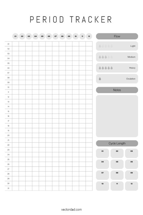 Period Tracker Template, Free Period Tracker, Period Tracker Printable, Track Your Cycle, Bujo 2025, Yearly Tracker, Menstrual Cycle Tracker, Cycle Tracker, Tracker Free