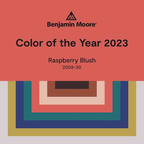 Raspberry Blush Benjamin Moore, Benjamin Moore Color Of The Year 2023, Blush Benjamin Moore, Raspberry Blush, Benjamin Moore Colors, Color Mix, Benjamin Moore, Color Of The Year, Paint Colors