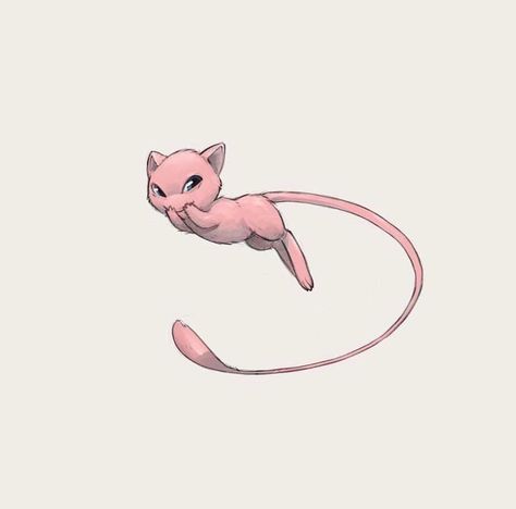 Mew Fanart, Mew Pokemon, Mew And Mewtwo, Pokemon Mew, Tattoo Reference, Pop Art Drawing, Pokemon Tattoo, Cute Pokemon Pictures, Pokemon Red