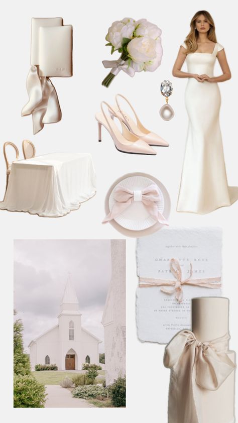 Gorgeous minimal wedding theme with bow, linen, cream and white accents. Pale pink blush color palette. Classic and elegant bridal style Pale Pink Wedding Theme, Blush Wedding Color Palette, Color Palette Classic, Pale Pink Weddings, Blush Wedding Colors, Blush Color Palette, Girl Dorms, Pink Wedding Theme, Minimal Wedding