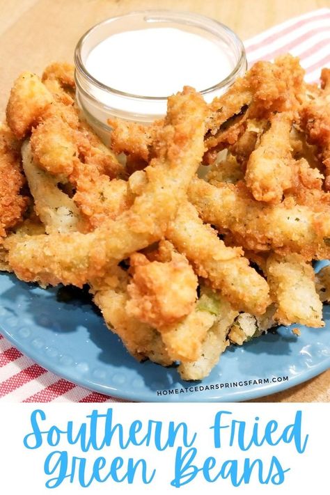 Deep Fried Thanksgiving Sides, Dip For Fried Green Beans, Batter For Fried Vegetables, Deep Fried Green Beans Recipe, Fried Vegetarian Recipes, Fried Green Beans Dipping Sauce, Crispy Fried Green Beans, Batter For Vegetables, Deep Fried Vegetables Batter