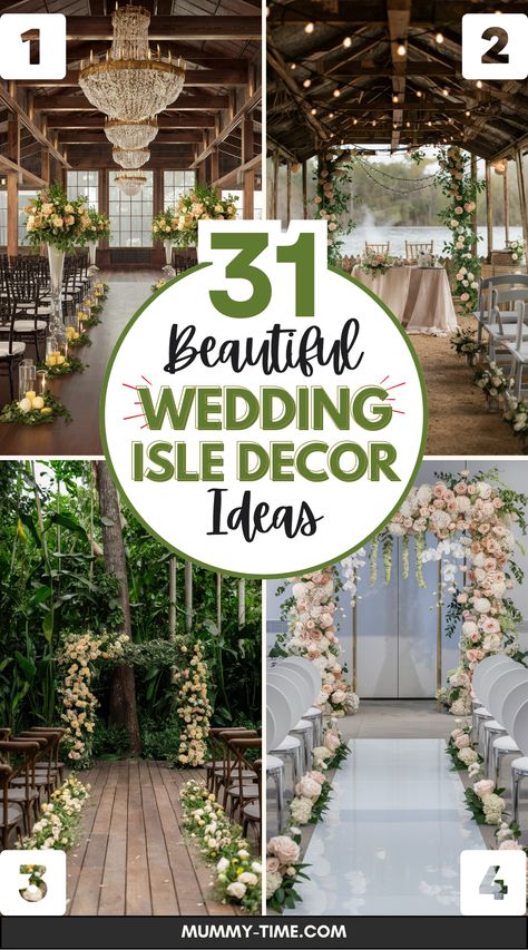 Create a breathtaking wedding ceremony with these inspiring Wedding Isle Decoration Ideas! 🌸✨ Your aisle is where you'll take the most important steps of your life, so it deserves to be decorated with love and care. Whether you're dreaming of a floral wonderland or a simple, elegant setup, these ideas will help you bring your vision to life. Picture an aisle lined with candles, petals, or even personalized signs that add a unique touch to your decor. Ribbon Aisle Decorations Wedding, Aisle For Wedding Ceremony, Decorations For Wedding Ceremony, Rustic Wedding Arbor Decorations, Boho Western Wedding Aisle Decor, Wedding End Of Aisle Decorations, Outdoor Wedding Aisle Ideas Walkways, Wedding Aisle Decor Ideas, Simple Wedding Decorations Outdoor