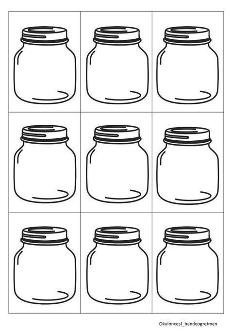 Jar Worksheet, Toddler Learning Activities, Preschool Learning Activities, Montessori Activities, Toddler Learning, Preschool Art, Preschool Learning, Kindergarten Activities, Classroom Activities