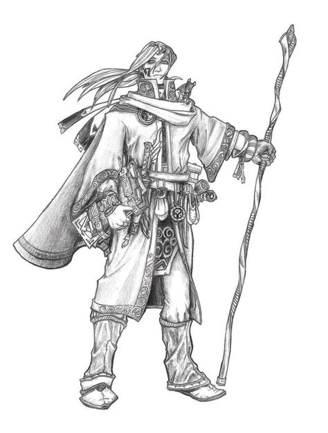 Person Holding Staff Drawing Reference, Person Holding Staff Reference, Wizard Poses Reference, Staff Reference, God Of Magic, Hooded Rat, Holding Staff, Fantasy Witch, Heroic Fantasy