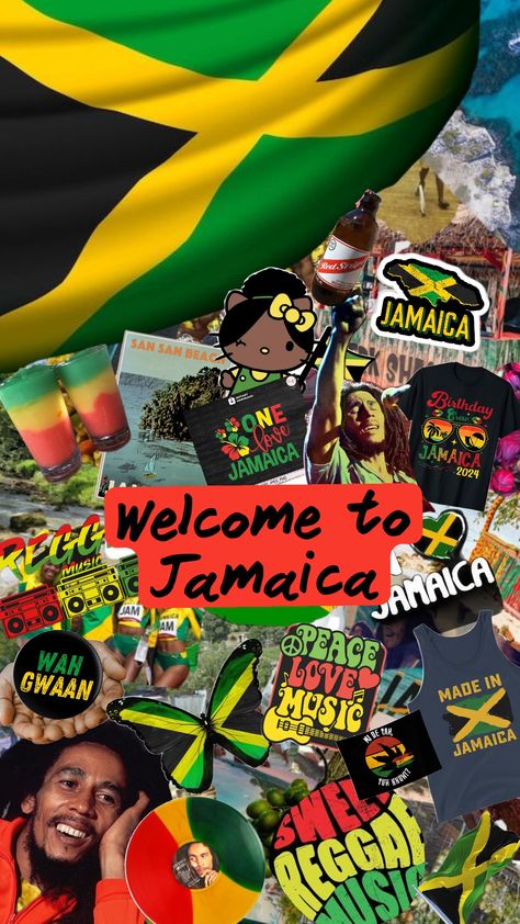 one love Jamaica 🇯🇲 ❤ I Love Jamaica, Jamaica Aesthetic, Jamaica Culture, Jamaican Art, Jamaica Trip, Island Gyal, Jamaican Culture, Travel Prep, I Love Being Black