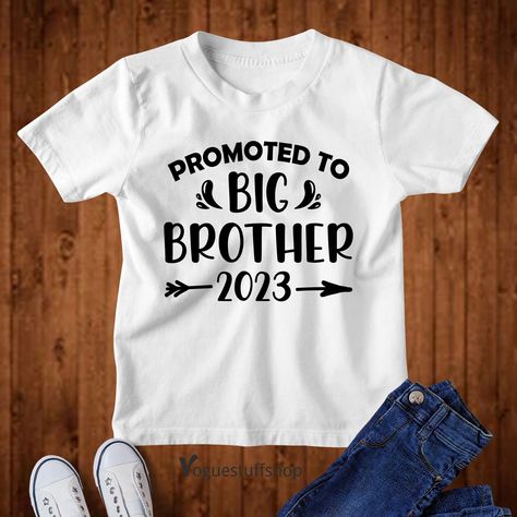 "Promoted To Big Brother 2023 Shirt Big Brother T Shirt Baby Announcement Shirt Big Brother Gift Big Bro Shirt Baby Reveal Big Brother Gift  Lovely quality printing on soft cotton tee shirts for all awesome kids and cutest babies. Eco-friendly production method to ensure safe for the environment and recycling is carried out habitually. We will print with love and care on brand new products. All safety measurement guidelines are properly in place. Buy with confidence and we will dispatch your pur Big Brother T Shirt, Big Sister Announcement Shirt, Big Bro Shirt, Baby Announcement Shirt, Baby Reveal Shirt, Big Brother Announcement, Big Sister Announcement, Big Sister T Shirt, Big Brother Gift