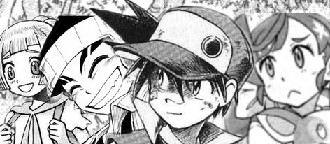 #Red #ryouga #lillie #koharu #chloe #pokemon #journeys #special #adventures #manga #pokespe #anipoke #reburst Pokemon Adventures Manga Red, Pokemon Journeys, Pokemon Adventures, Pokemon Adventures Manga, Chloe, Pokemon, Anime, Red, Art