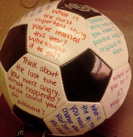 Use permanent marker to write questions on a ball (soccer, beach, volleyball etc) for use in counseling. Ice Breaker Games For Kids, Ice Breaker Game, Group Therapy Activities, Planning School, Youth Group Activities, Youth Work, Youth Groups, Group Counseling, Jr High