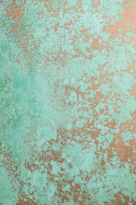 Copper paint with green patina activator Board Painting Ideas, Patina Paint, Patina Copper, Copper Paint, Home Gyms, Revere Pewter, Board Painting, Faux Painting, Venetian Plaster