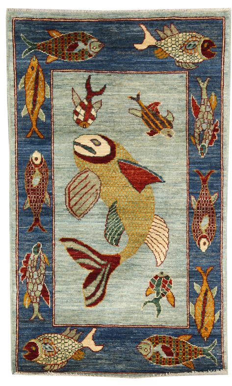 Fish Tapestry, Fish Rug, Design Rugs, Batik Pattern, Vintage Traditional, Rug Gallery, Prayer Rug, Fish Design, Medieval Art