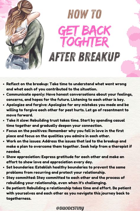 "Discover the path to rebuilding your relationship stronger than ever after a breakup. 💔❤️ #GetBackTogether #RelationshipAdvice #RekindleLove #SecondChances #Healing #Communication #LoveWins" Rebuilding A Relationship Quotes, Breakup After Long Relationship, How To Get Back Together After A Breakup, Rekindling Love, Reasons To Break Up, Rekindle Love, Breakup Advice, Breaking Up With Someone, After A Breakup