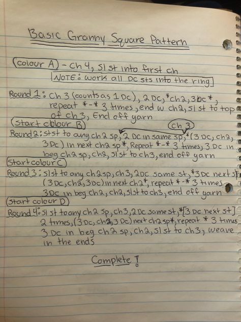 Granny Square Written Pattern Free, Granny Square Crochet Written Pattern, Plain Granny Square Crochet Pattern, One Colour Granny Square Pattern, Granny Square One Color, Crochet Basic Granny Square, Basic Granny Square Crochet Pattern Free, Granny Square Written Pattern, Simple Granny Square Pattern