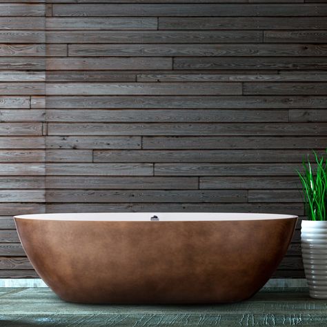 Add a little luxury to every day with the Stone bathtub. Product: STONE1 BATHTUB – PS AQM ST1 BRON by Aquadesign Visit www.pscbath.com for more new products or contact info@pscbath.com for information. #bathtub bath Luxury Bathtubs, Brass Bathtub, Freestanding Bathtubs, Luxury Bathtub, Stone Bathtub, Bathtub Design, Bathtubs, Free Standing Bath, Bath Tub