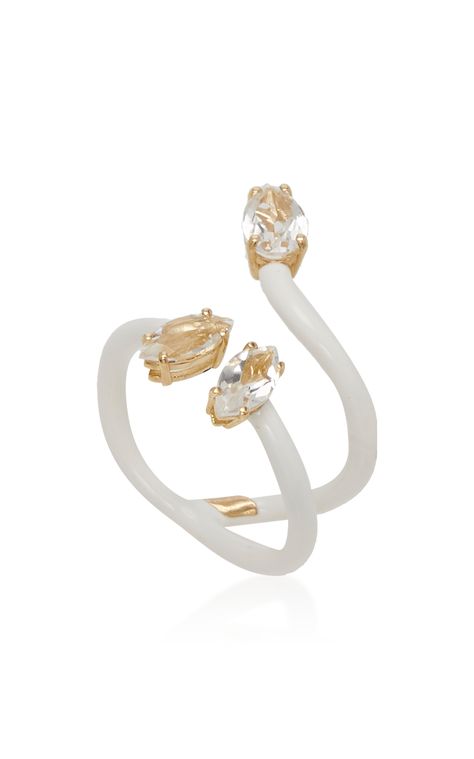 Bea Bongiasca, Vine Ring, Adina Reyter, Jewelry Luxury, Global Fashion, Designer Jewelry, Three Stone, Moda Operandi, Women's Jewelry