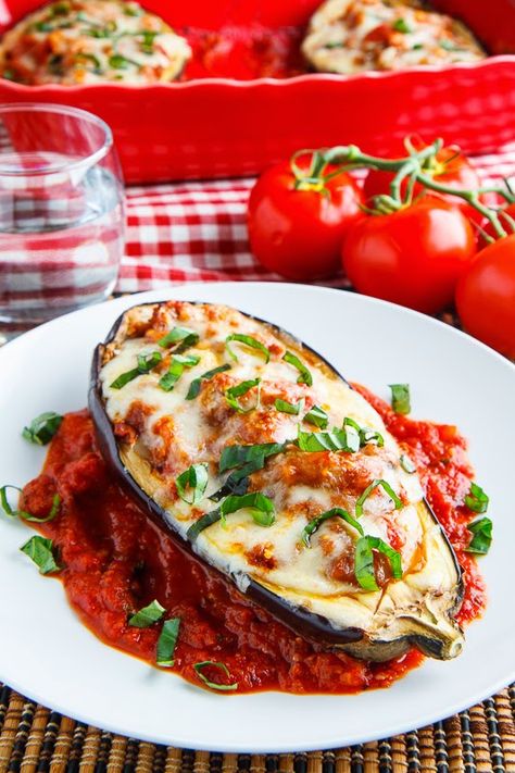 Parmasean Recipes, Eggplant Dinner, Eggplant Boats, Eggplant Stuffed, Eggplant Sandwich, Stuffed Eggplant, Egg Plant, Eggplant Dishes, Stuffed Zucchini