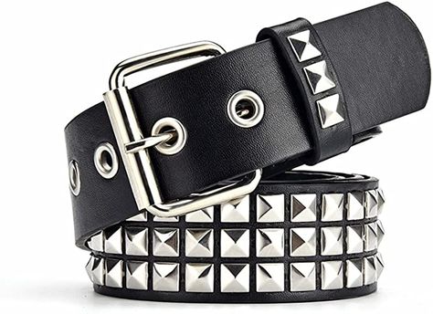 Images Hello Kitty, Black Chucks, Leather Rivets, Style Rock, Branded Belts, Designer Belt, Studded Belt, Gothic Punk, Faux Leather Belts