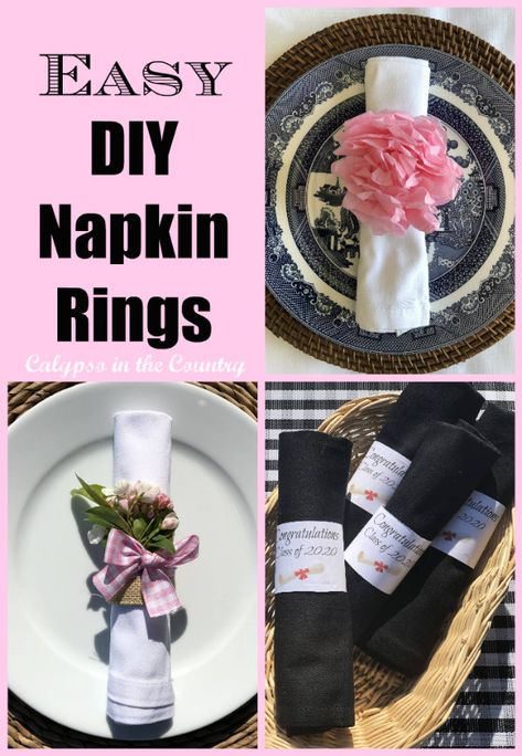 Diy Paper Napkin Rings, How To Make Napkin Rings Diy, Diy Napkin Rings Easy, How To Make Napkin Rings, Napkin Rings Diy Ideas, Homemade Napkin Rings, Diy Napkin Rings, Napkin Art, Napkins Rings