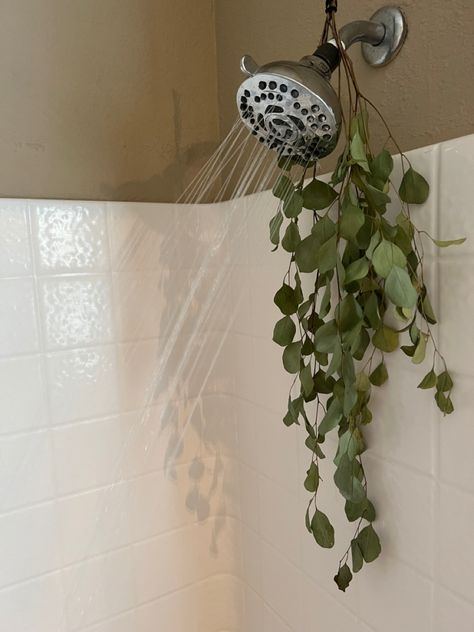 Cottagecore Bathroom Aesthetic, Cottagecore Aesthetic Bathroom, Bathroom Plants Ideas, Plants For Bathroom, Cottagecore Bathroom, Shower Aesthetic, Girls Apartment, Gross Things, Cold Showers