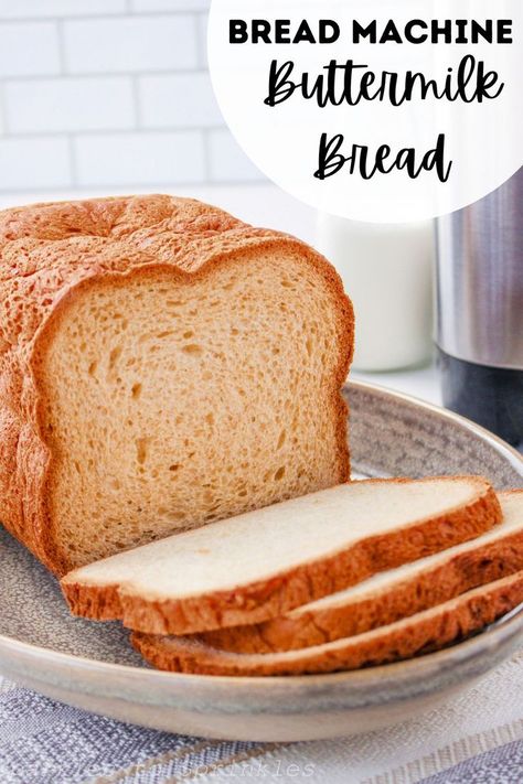 Buttermilk Loaf, Bread Machine Recipes Healthy, Bread Machine Recipes Sweet, Easy Bread Machine Recipes, Rye Bread Recipes, Buttermilk Bread, Cake Roll Recipes, Bread Maker Recipes, Buttermilk Recipes