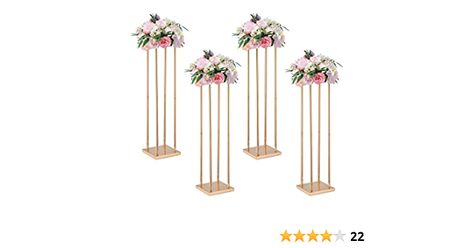 Amazon.com: Vincidern 4PCs Wedding Flower Stand Centerpieces for Floral Arrangement, 31.5 in Tall Metal Flower Vase Stand for Wedding, Party, Events Reception Table Decor, Gold Rectangular Flower Display Stand : Home & Kitchen Wedding Flower Stand, Wedding Ceiling Decorations, Gold Wedding Flowers, Centerpieces For Wedding, Vase Stand, Reception Table Decorations, Wedding Party Table, Wedding Stage Decorations, Flower Stand