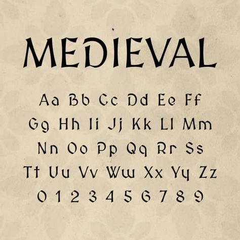 Medieval Castle Font | Knight Letters | FontStation by FontStation