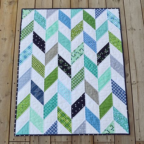 Baby Boy Herringbone Quilt Quilts For Babies, Herringbone Quilt, Kid Quilts, Baby Patchwork Quilt, Baby Quilt Ideas, Kids Quilts, Charm Quilt, Half Square Triangle Quilts, Baby Boy Quilts