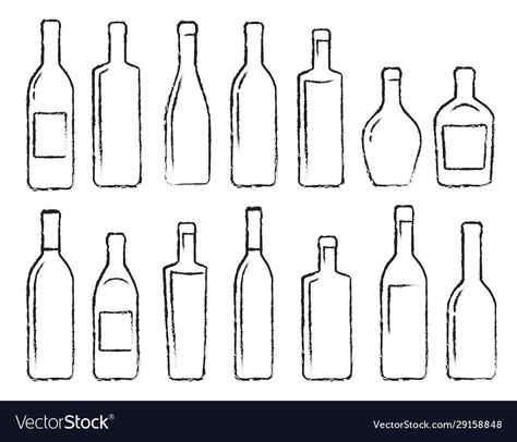 Alcohol Bottles Drawing, Alcohol Bottle Drawing, Bottle Drawing, Old Paper Background, Alcohol Bottles, Old Paper, Bottle Art, Pictures Of You, Paper Background